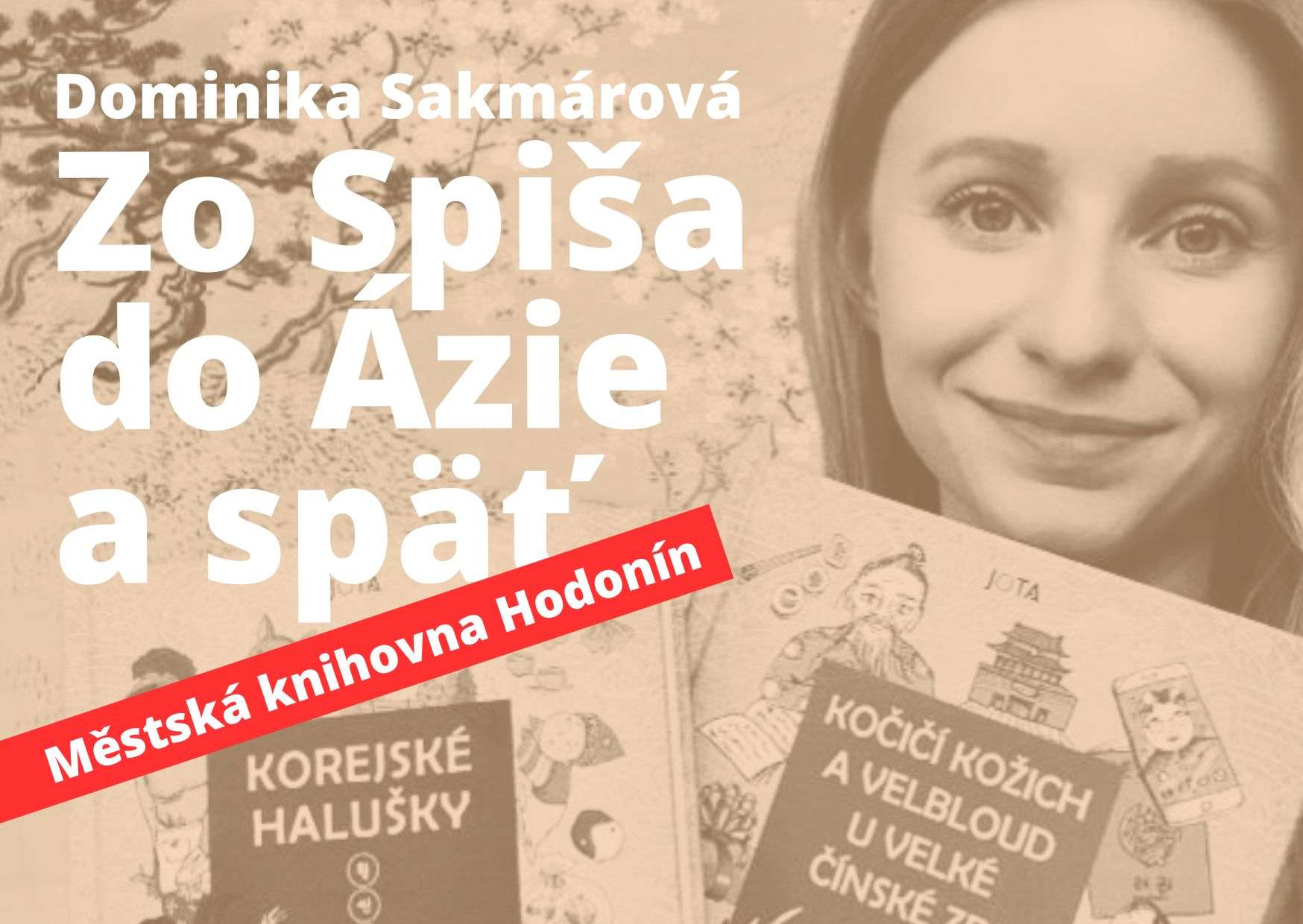 Dominika Sakmárová v Městskej knihovne Hodonín